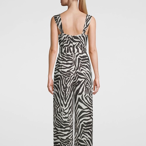 WHBM zebra print jumpsuit with slit detail - Picture 3 of 3